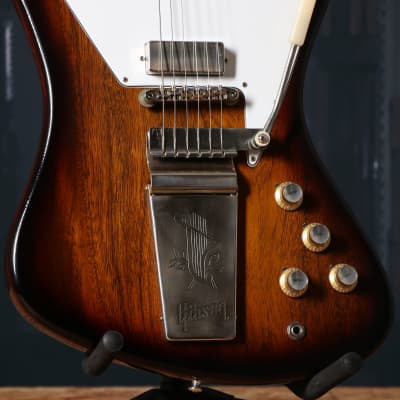Gibson Custom 1965 Non-Reverse Firebird V With Maestro Vibrola Electric Guitar Vintage Sunburst (serial- 4533) image 4