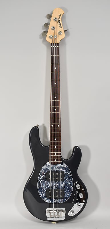 2005 Ernie Ball Music Man StingRay 3 EQ HH Sapphire Black Electric Bass Guitar w/ OHSC image 1