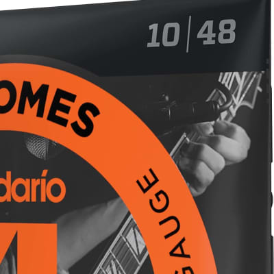 D'Addario ECG23 Chromes Flat Wound Electric Guitar Strings, Extra Light, 10-48 image 4