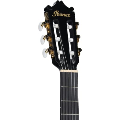 Ibanez GA5MHTCE Classical Acoustic-Electric Guitar, Weathered Black image 6