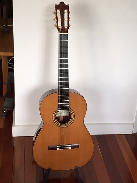 Salvador Castillo Flamenco Guitar Cedar/Palo Escrito 2015 French Polish image 1
