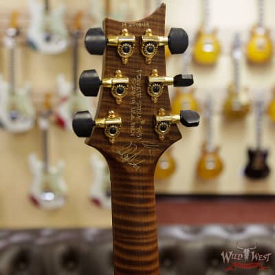PRS Private Stock #8131 Custom 24 Piezo P24 Roasted Flame Maple Brazilian Rosewood Board Bonnie Pink image 10