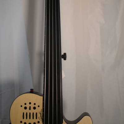Godin 050789 A5 Ultra 5-String Fretless Bass with bag image 3