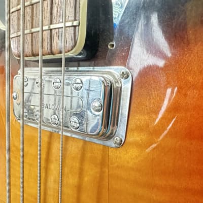 1967 Baldwin 704 Semi-Hollowbody Bass Guitar Tobacco Sunburst image 11