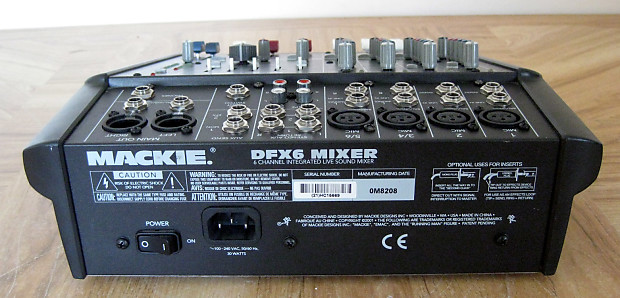 Mackie DFX6 Mixer | Reverb