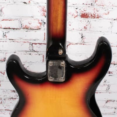 Teisco Single Pickup Vintage Electric Guitar, Sunburst x1637 (USED) image 8