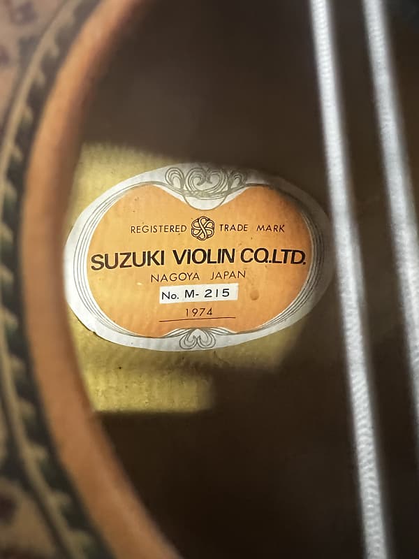 Mandoline Suzuki M-215 Japan 1974 in gigbag | Reverb