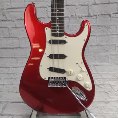 Gatto Strat Style Candy Red EMG Electric Guitar image 1