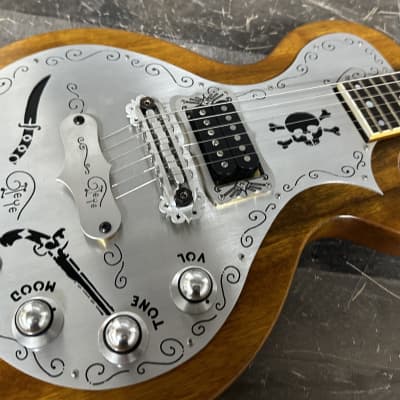 Teye 2014 Teye Electric Gypsy Skally wag Natural Solid Body Electric Guitar image 7
