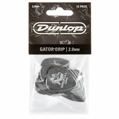 Dunlop 417P2.0 Gator Grip Standard 2.0mm Guitar Picks, 12 Pack image 3