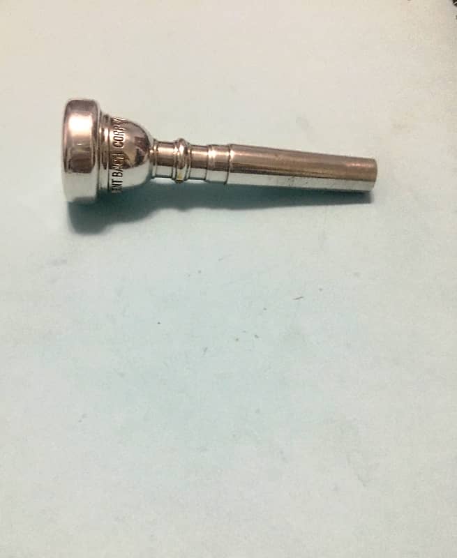 VINTAGE VINCENT BACH CORP NY 5C 1960 ERA TRUMPET MOUTHPIECE SILVER