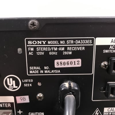Sony STR-DA333ES Stereo Home Theater Receiver | Reverb