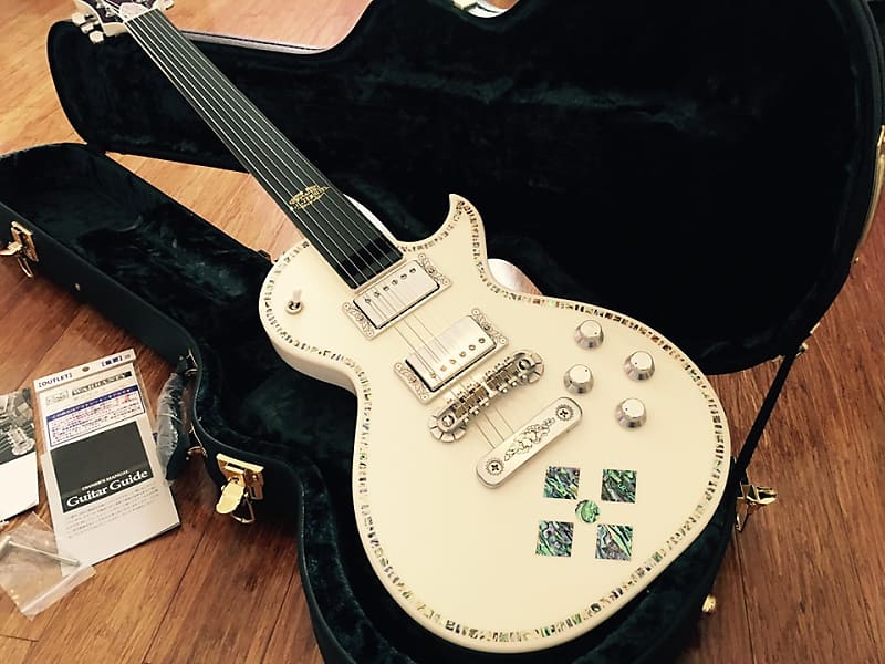 Zemaitis A24SU White Pearl Diamond White Made in Japan