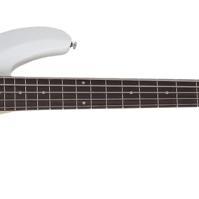 Schecter 587 C-5 Deluxe Bass Guitar - Satin White for sale