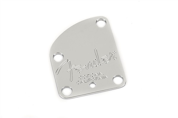 Fender 005-9209-000 American Deluxe Stratocaster 4-Bolt Neck Plate with Fender Corona Stamp image 1