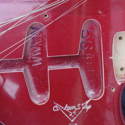 Fender Stratocaster1956-57/ NAMM 2000 Dakota Red over White image 6
