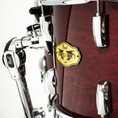 Pearl Vision SST Maple 12/13/16/18/22/14 Red Lacquer Drum Set image 8