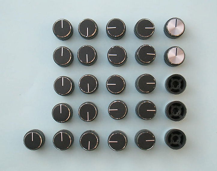 Black top knob for Sequential Circuits Prophet-5, Prophet-10 synth image 1