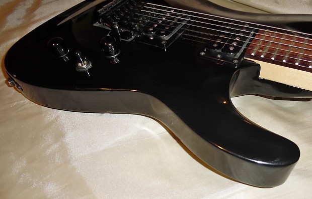 ESP LTD MH-50 FR -Guitars4cancer- Black, Floyd Rose, Abalone