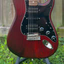 Fender FSR American Standard Hand Stained Ash Stratocaster 2012 Wine Red