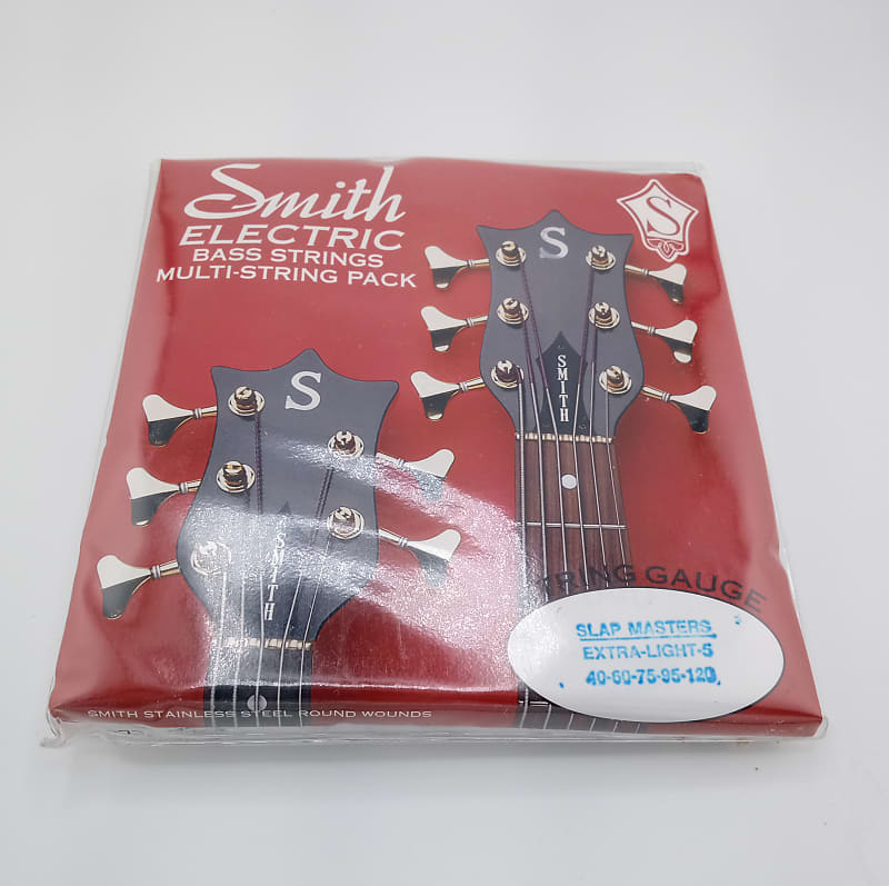 Smith Electric 5 string Bass Strings Slap Masters Extra Light Reverb