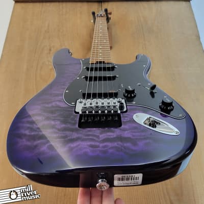 Charvel Marco Sfogli Signature Pro-Mod So-Cal Style 1 HSS FR - Transparent Purple Burst w/ Bag Used image 3