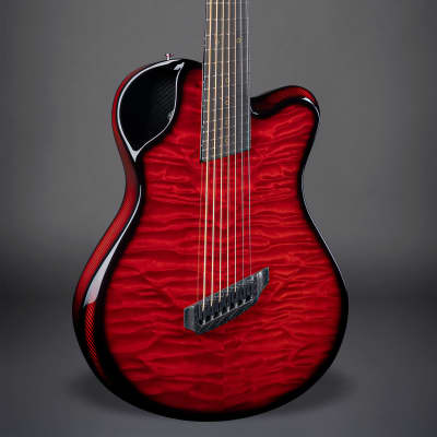 Emerald X20-7 String | 7-string carbon fiber electric/acoustic guitar image 5