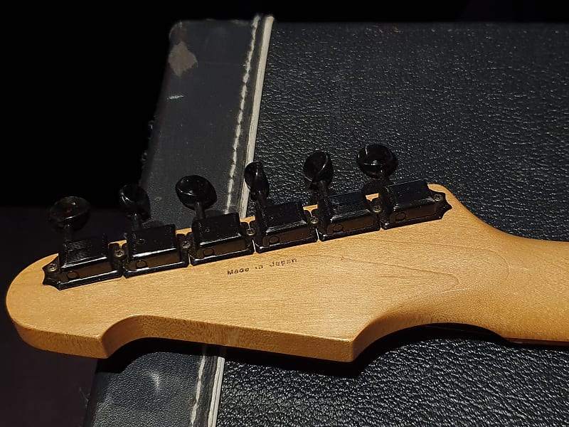 ESP Graffiti Yellow Super Strat RARE Hardtail HT! Stacked