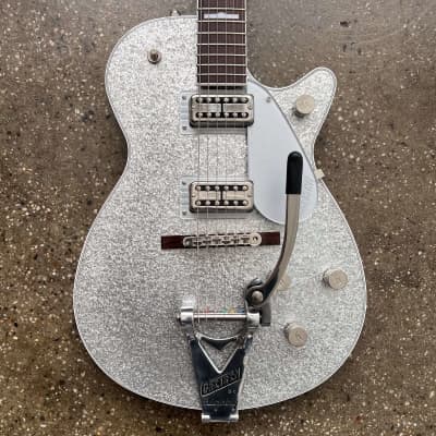 Gretsch G6129T-89 Vintage Select '89 Sparkle Jet with Bigsby 2021 - Silver Sparkle for sale