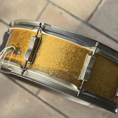 Ludwig Super Classic WFL - 1955/1959 - 14" x 5" - Gold Sparkle - NOB image 4