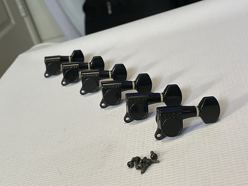 1992 Japan Ibanez GOTOH SG38 Black Guitar Tuners Tuning Pegs Reverb