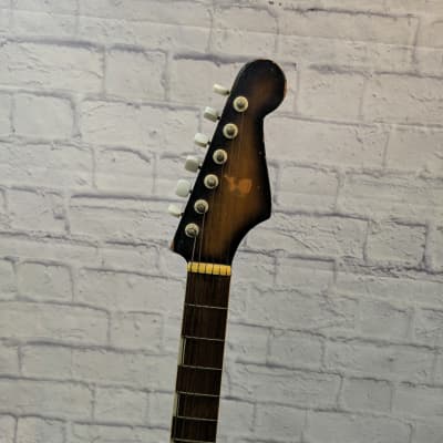 Teisco Vintage 1960s E-100 Double Cut Single Pickup Electric Guitar image 3