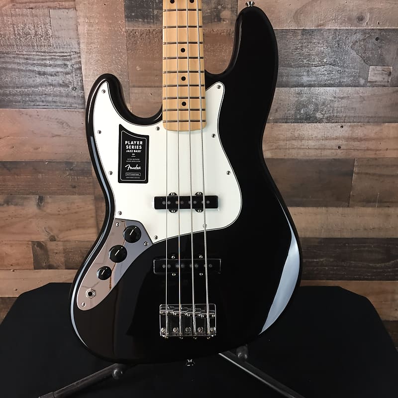 Fender Player Jazz Bass LEFTY Black with Maple Fretboard, | Reverb