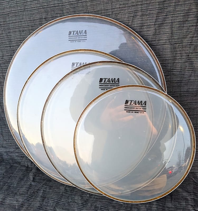 Vintage Tama Remo Clear Ambassador Drum Heads. Artstar, Reverb
