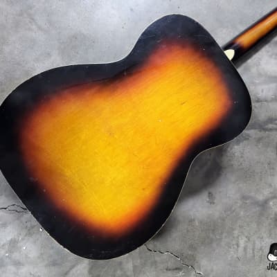 Luthier Special: Harmony / Teisco / Conrad MIJ Acoustic Guitar Husk Project (1970s Sunburst) image 9