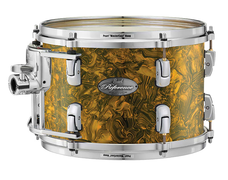 Pearl Music City Custom 14"x10" Reference Series Tom GOLDEN YELLOW ABALONE RF1410T/C420 image 1