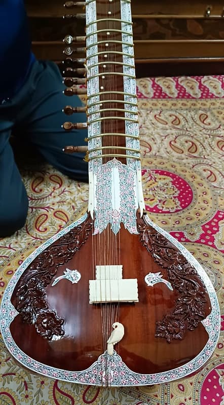 Shreeom Handicraft Sitar Gulab Patti Double Tumba With Second | Reverb