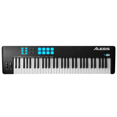 Alesis V61 MkII 61-Key USB-MIDI Keyboard Controller w/ 4 Knobs and 8 Pads