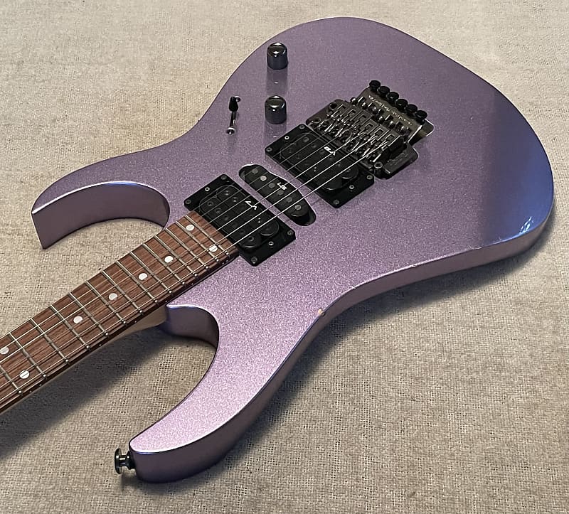 2001 Ibanez RG470 Titanium Ice / Purple Metallic Floyd Rose LO-TRS