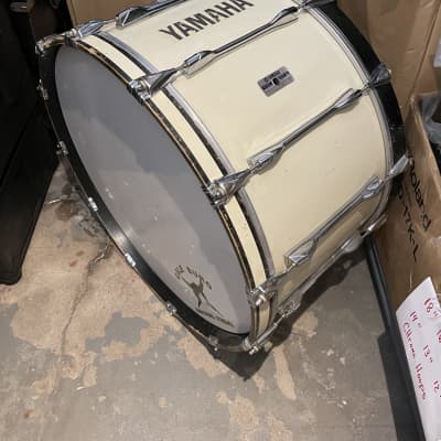 Yamaha Marching Bass Drum 26” 2000s White image 5