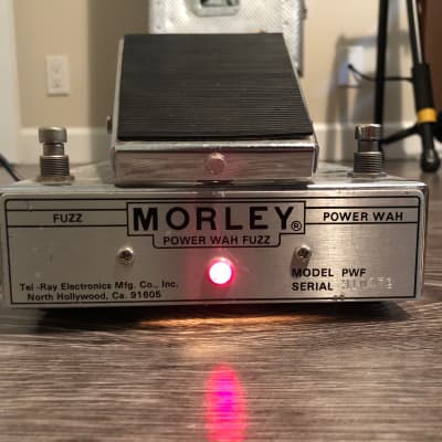 Morley Power Wah Fuzz PWF 1970's Chrome/Silver image 2