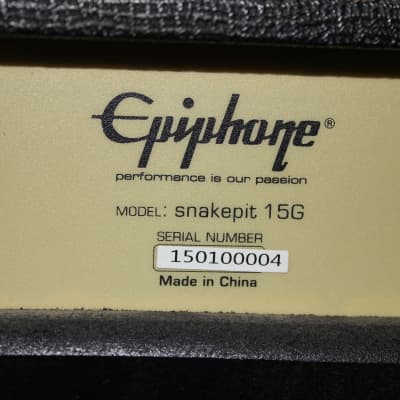 Epiphone SnakePit 15G/15 Watt Combo With Power Supply image 7