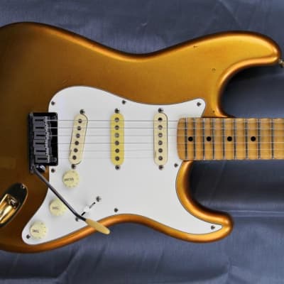 Fender Stratocaster ST'57 DSC 'order made' 1990 Y.Malmsteen - HGM Harvest Gold Metal image 3