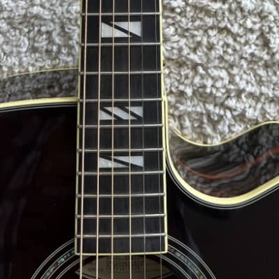 D'Angelico DAED500VSB2GP Bowery Dreadnought CE 6 String Guitar -Vintage Sunburst image 9