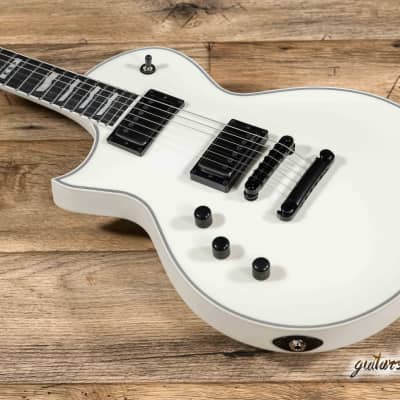 ESP E-II Eclipse LH Left-Handed EMG Guitar w/ Case – Snow White Satin image 8