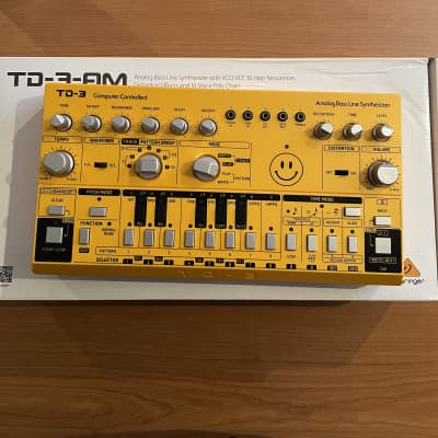 Behringer TD-3-AM Yellow Analog Bass Line Synthesizer 2021 - Yellow