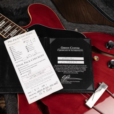 2009 Gibson Custom Shop ES 330 - in Cherry Red image 12