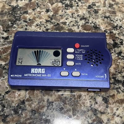 Korg Ma-30 Blue LCD Display Compact Digital Pocket Metronome For