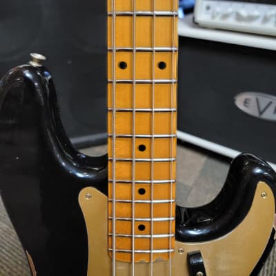 Fender Custom Shop '58 Precision Bass Relic - Black paint over 3 Tone Sunburst image 6