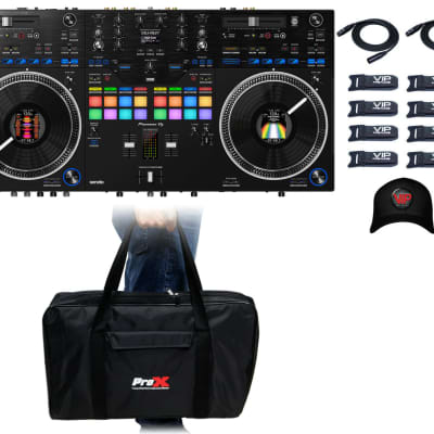 DDJ-REV7 - Controlador DJ profesional de 2 canales de estilo scratch para  Serato DJ Pro (negro)